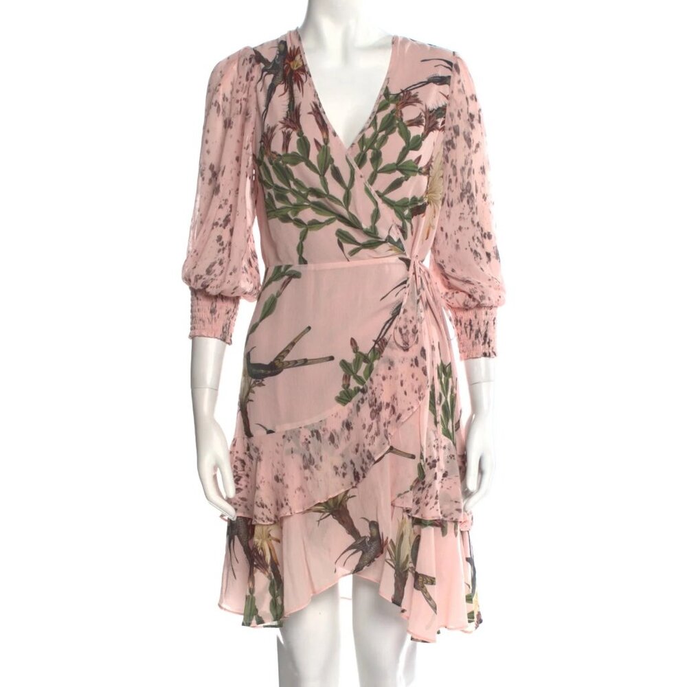 AllSaints Floral Print Knee-Length Dress